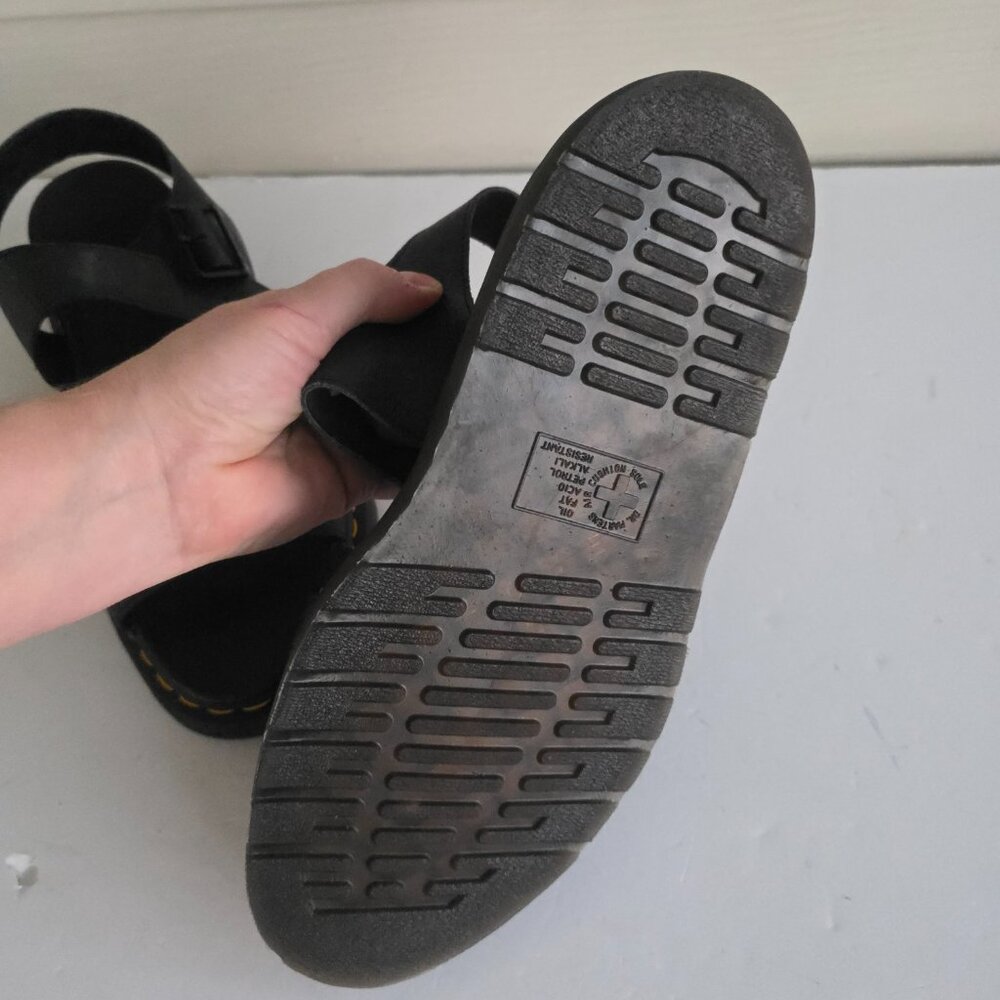 Doc Marten's Romi Crackle black leather sandals - Picture 12 of 12